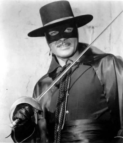 Guy Williams as Zorro From the Walt Disney TV Series'The Adventures of 